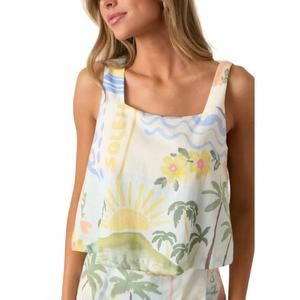 NEW PROSPERINA citrus splash tank top in multi